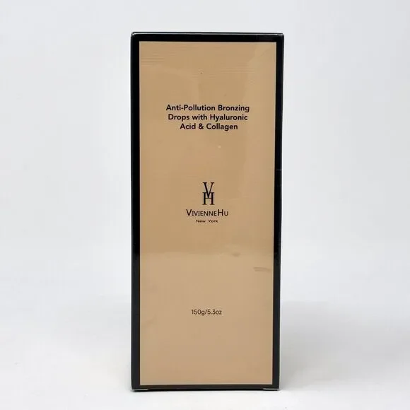 Vivienne Hu Anti-Pollution Bronzing Drops with Hyaluronic Acid & Collagen NIB - Picture 2 of 7